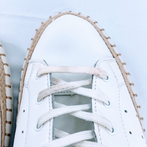 Sam Edelman Womens Sneaker White Leather Espadrille Kavi Sz 10 - Picture 11 of 14